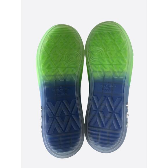 Louis Vuitton Green Illusion Monogram Ollie Sneakers - Picture 6 of 8